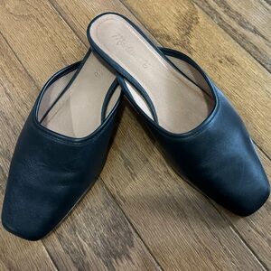 Madewell Adelia Mule Black Leather Size 7